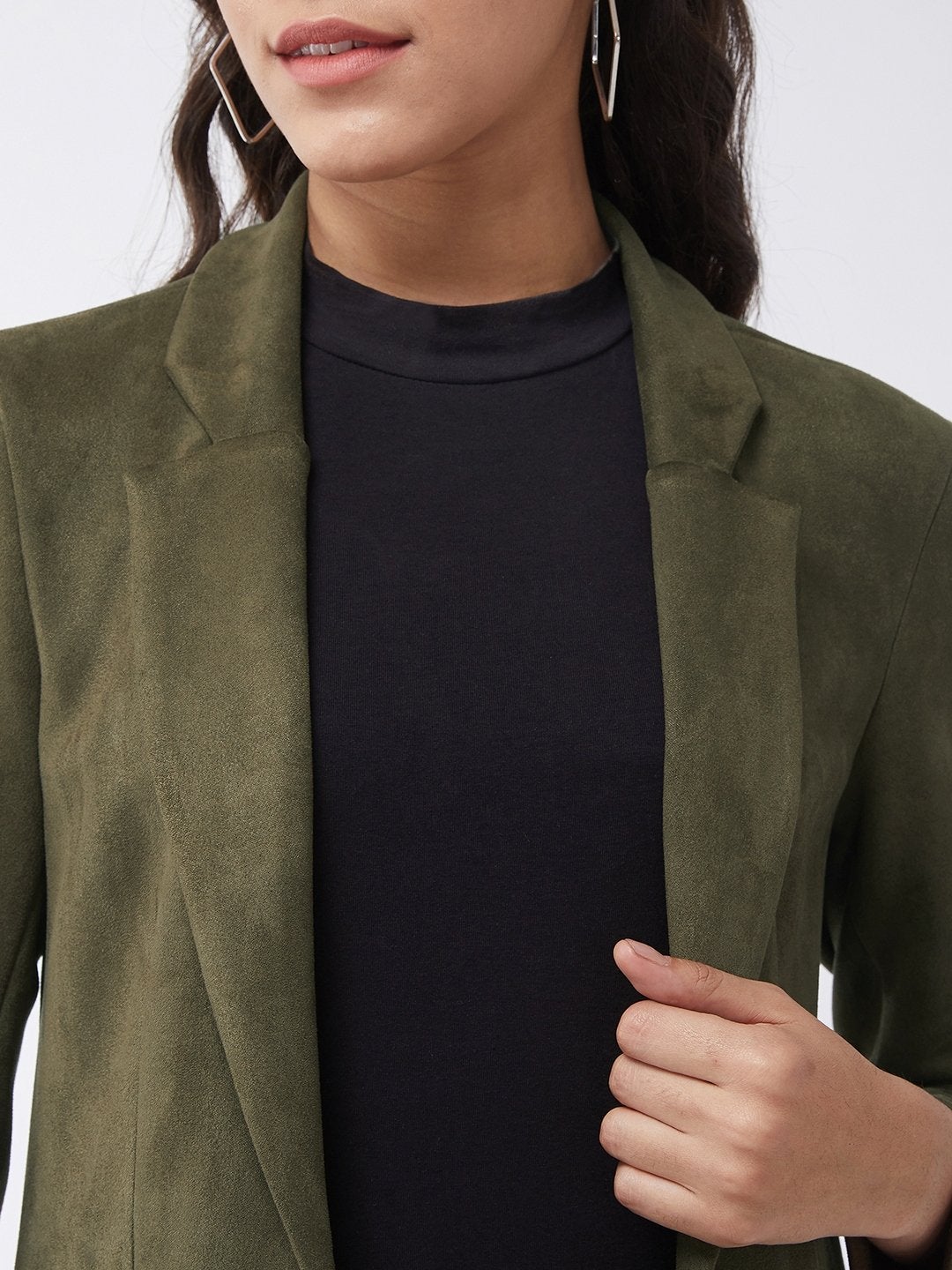 Women's Solid Peplum Blazer