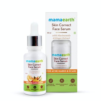 Skin Correct Face Serum with Niacinamide and Ginger Extract for Acne Marks and Scars – 30 ml - Mama Earth