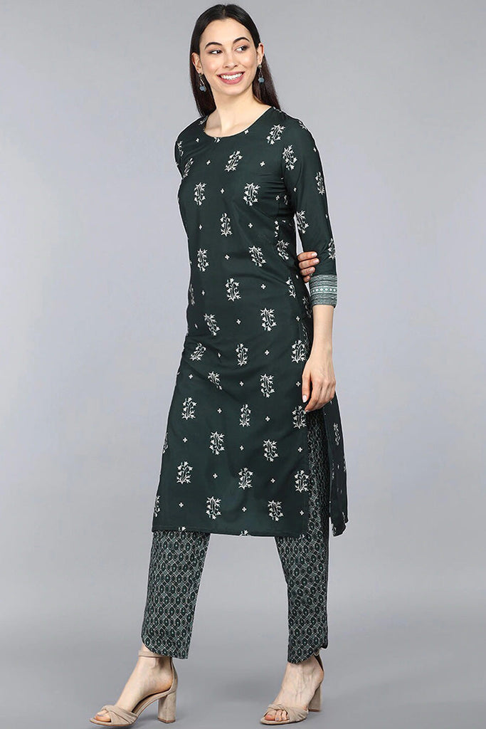 Women's Poly Crepe Printed Kurta Pant