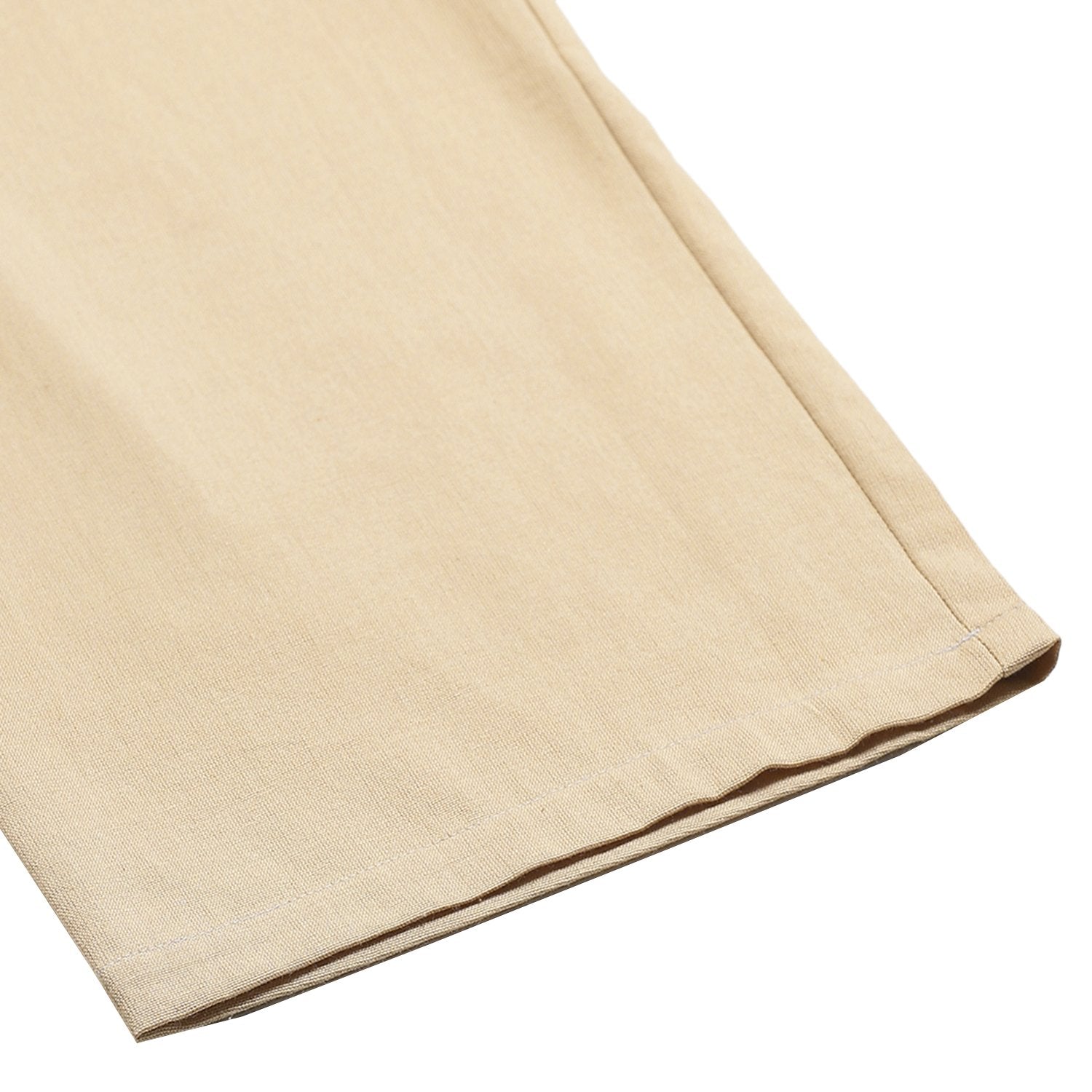 Women's Off White Cotton Solid Casual Trouser - Myshka