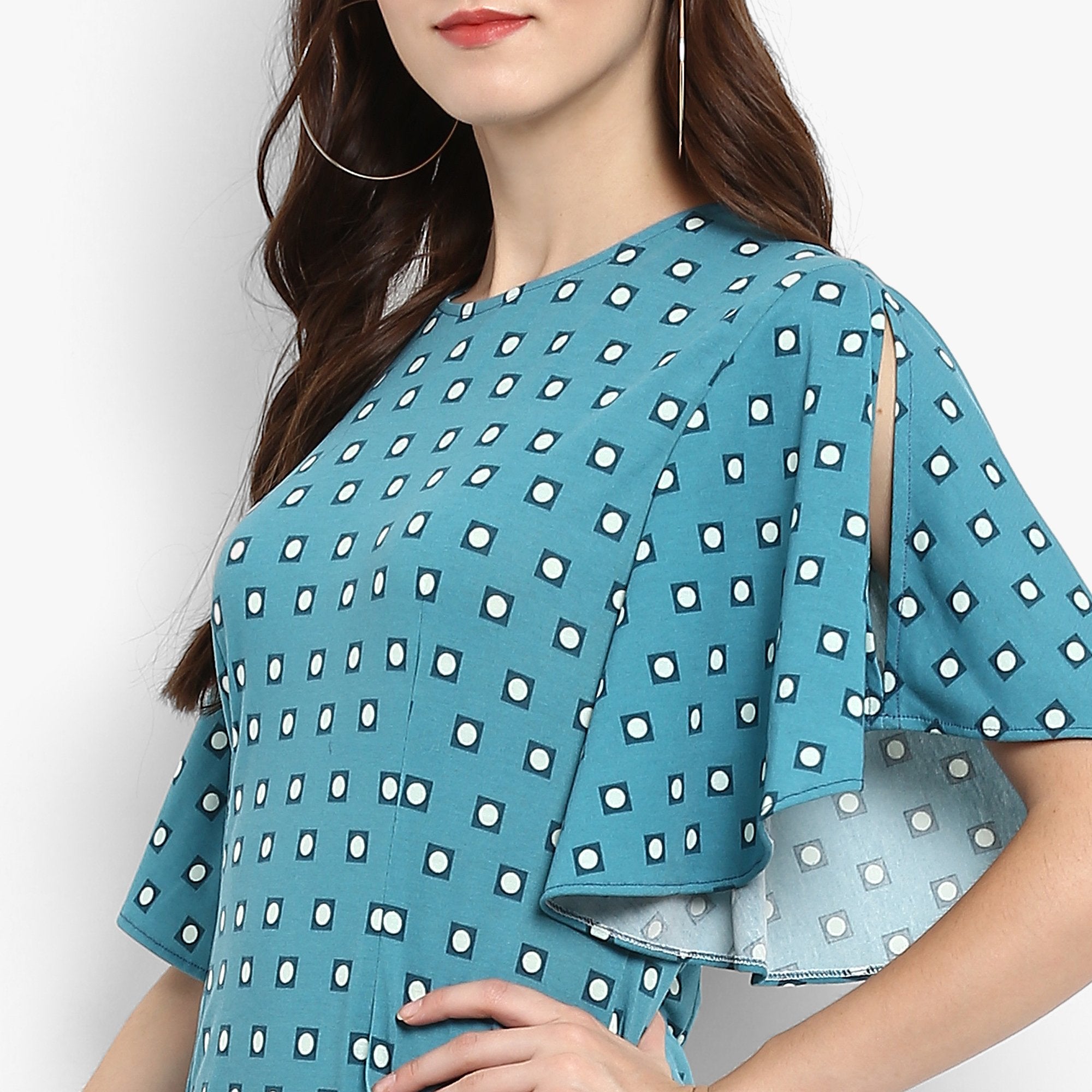 Women's Polka Dot Fitted Dress - Pannkh