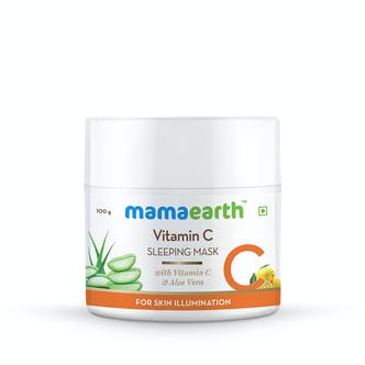 Vitamin C Sleeping Mask with Aloe Vera for Skin Illumination - 100 g - Mama Earth