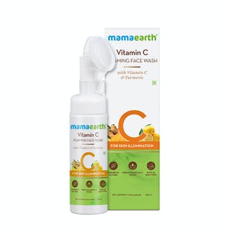 Vitamin C Foaming Face Wash with Vitamin C and Turmeric for Skin Illumination – 150ml - Mama Earth