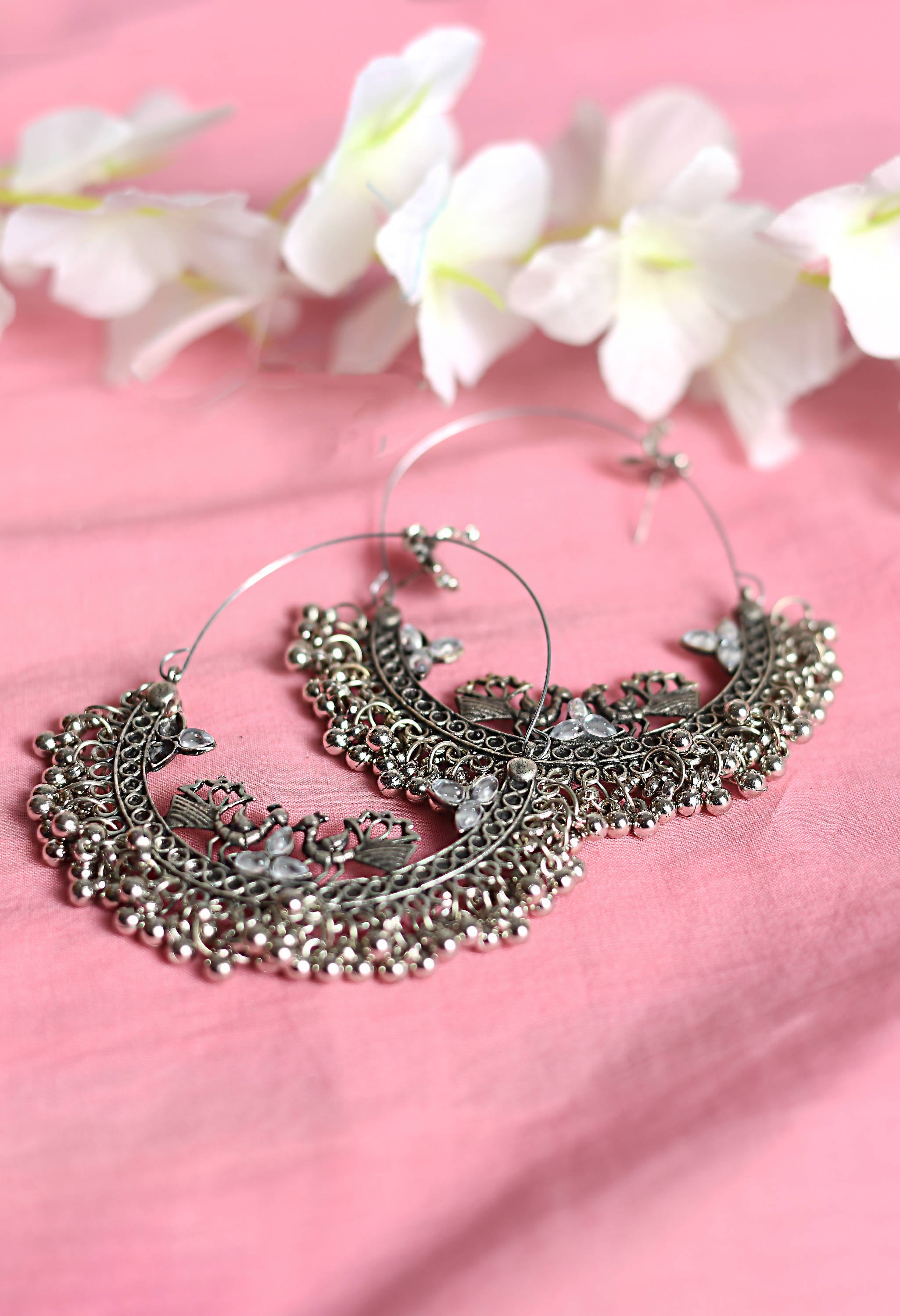 Trendia Peacock design Chandbali Ear