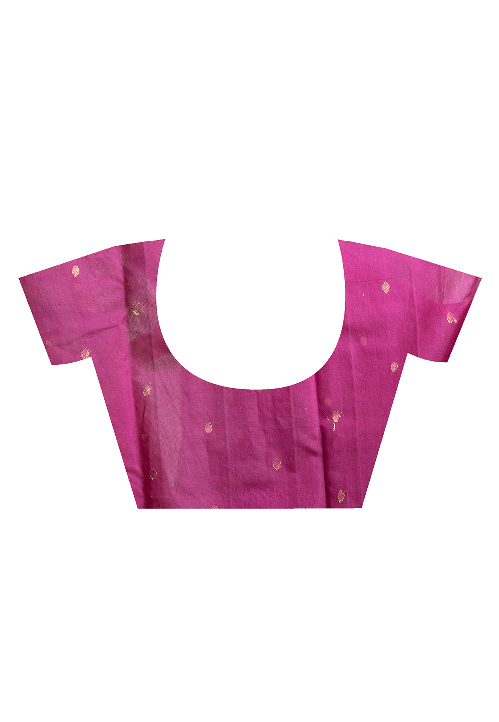 Women's Magenta Pure Chanderi Silk Saree With Golden Chinar Border And  Booti - Boveee