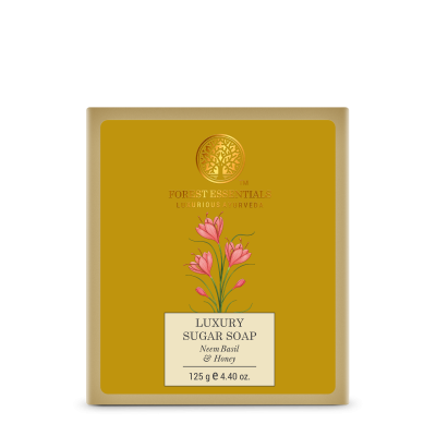 Luxury Sugar Soap Neem Basil & Honey - Forest Essentials
