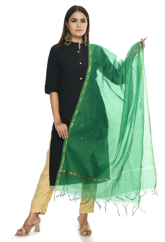 Women's Banarsi Chanderi Piping Dupatta Mfd0026