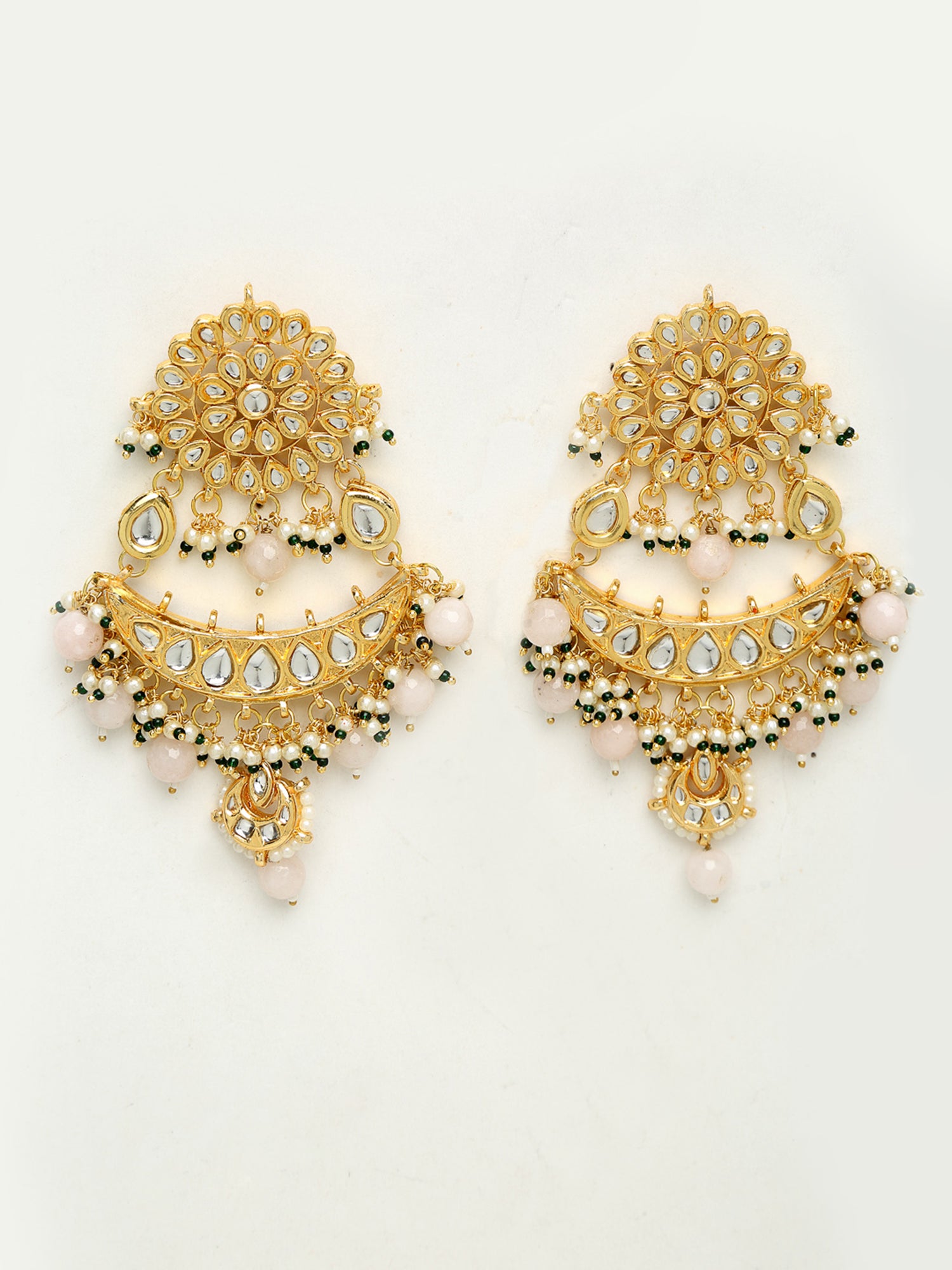 Women's Kundan Earrings - Ruby Raang