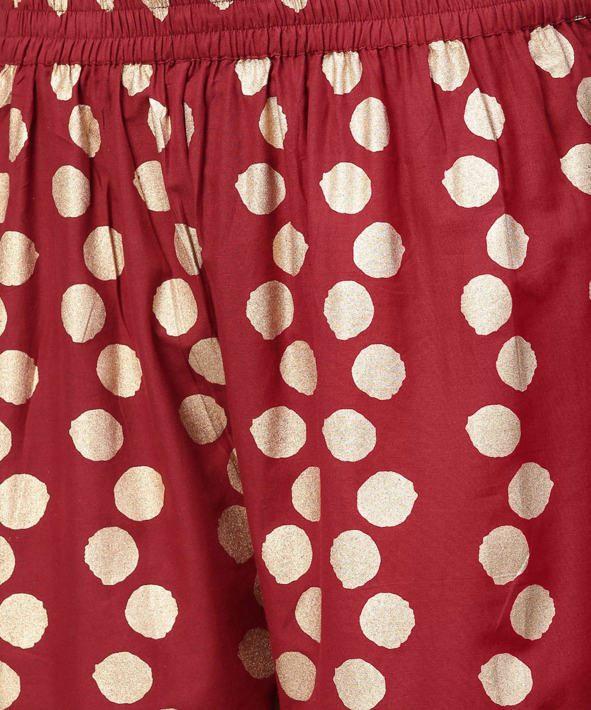 Women's Red Butta Printed 3/4Th Sleeve Kurta With Printed Pallazo - Nayo Clothing