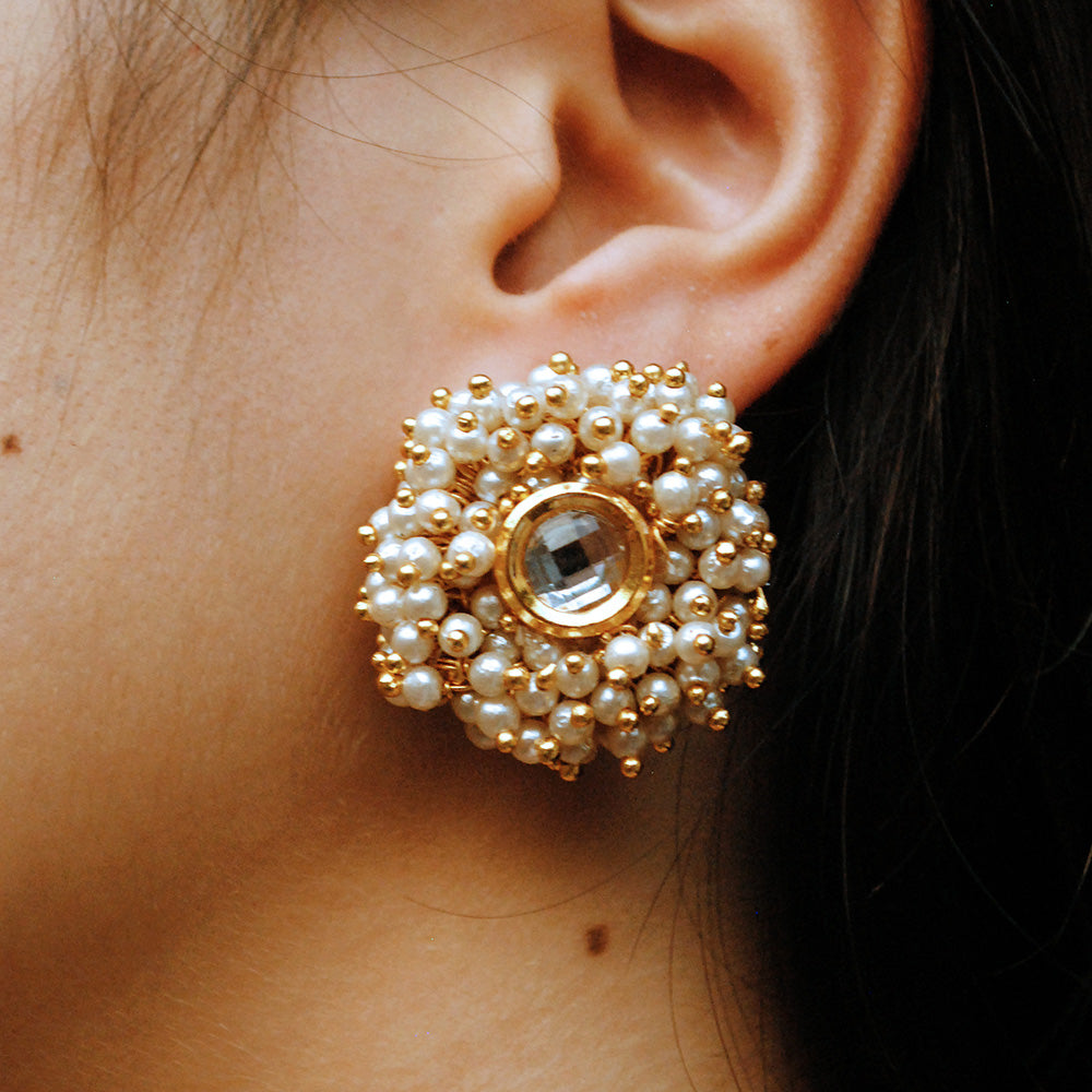 Women's A Pearly Delight Earrings  - BeAbhika