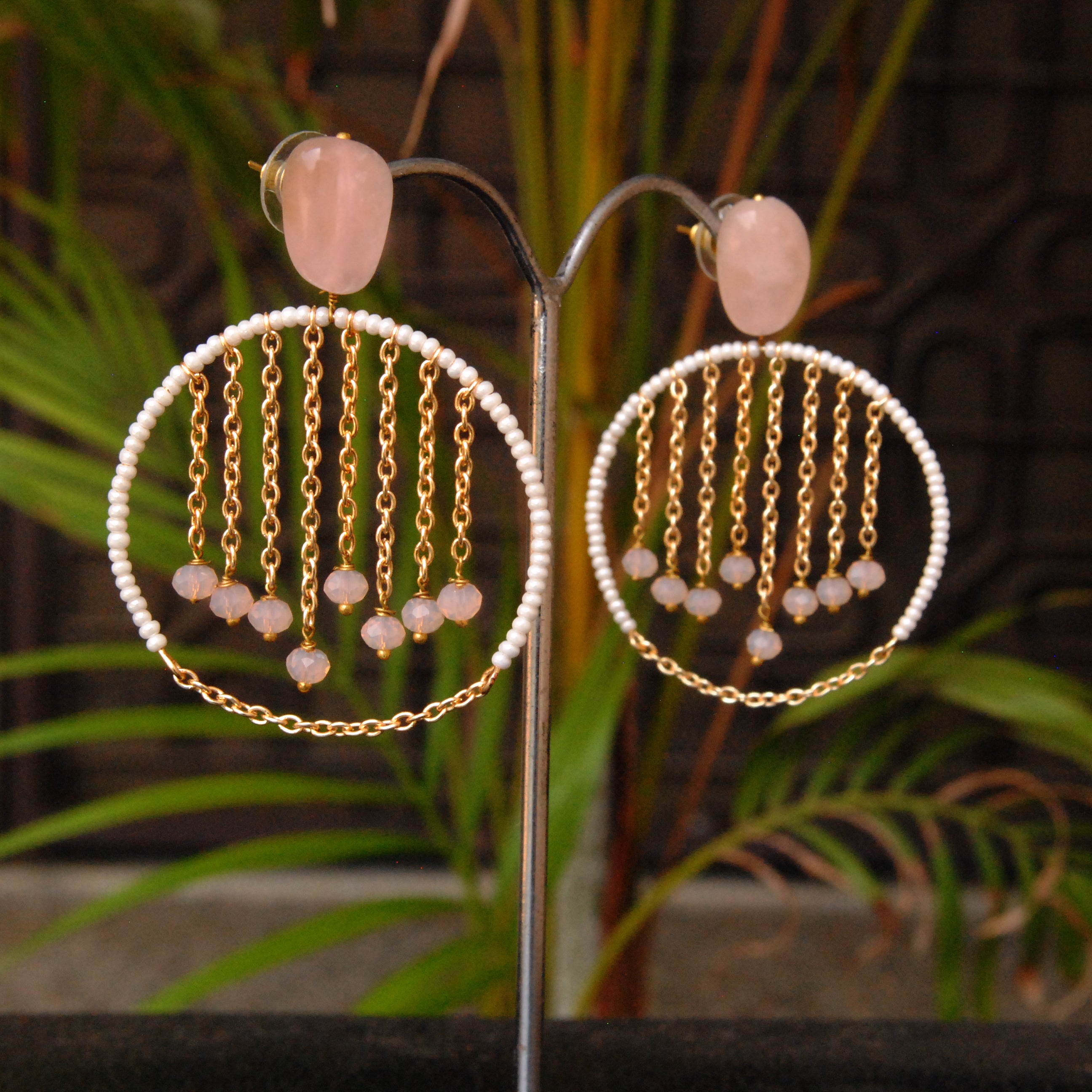 Women's Swinging Lights Hoop Earrings - BeAbhika