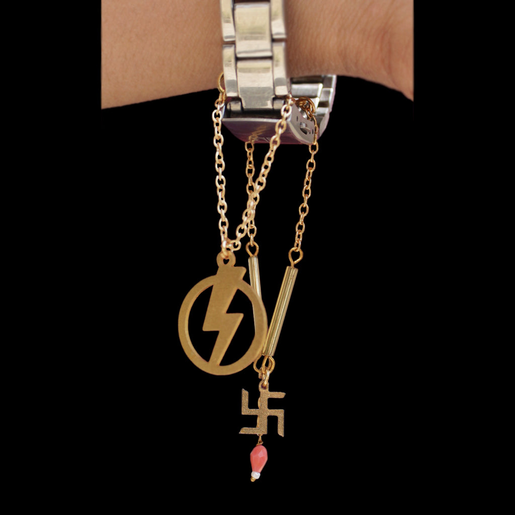 Swastik And Lightening Set Of 2 Watch Charms