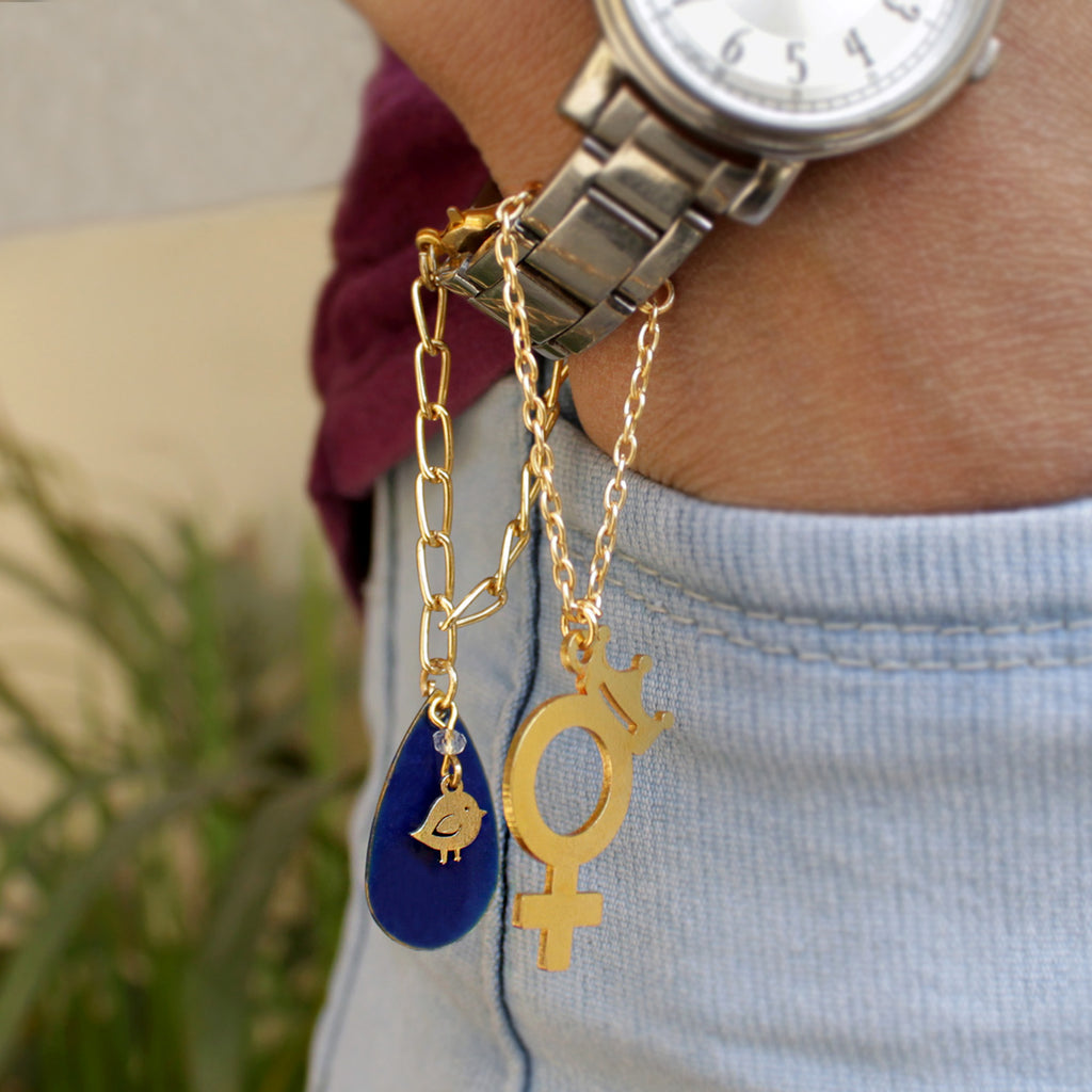 Itty Bitty Bird And Venus Crown Watch Charms Set Of 2