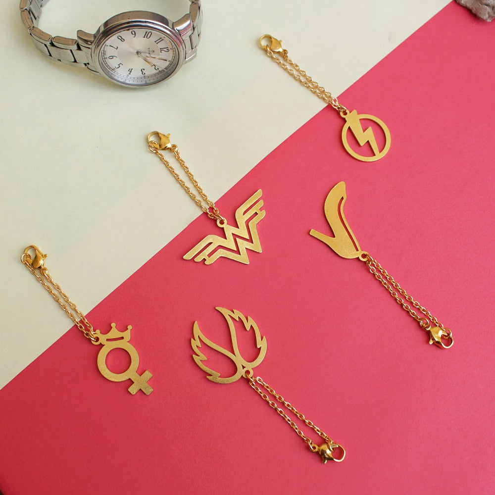Set Of 5 Laser Cut Watch Charms - Abhika Creations
