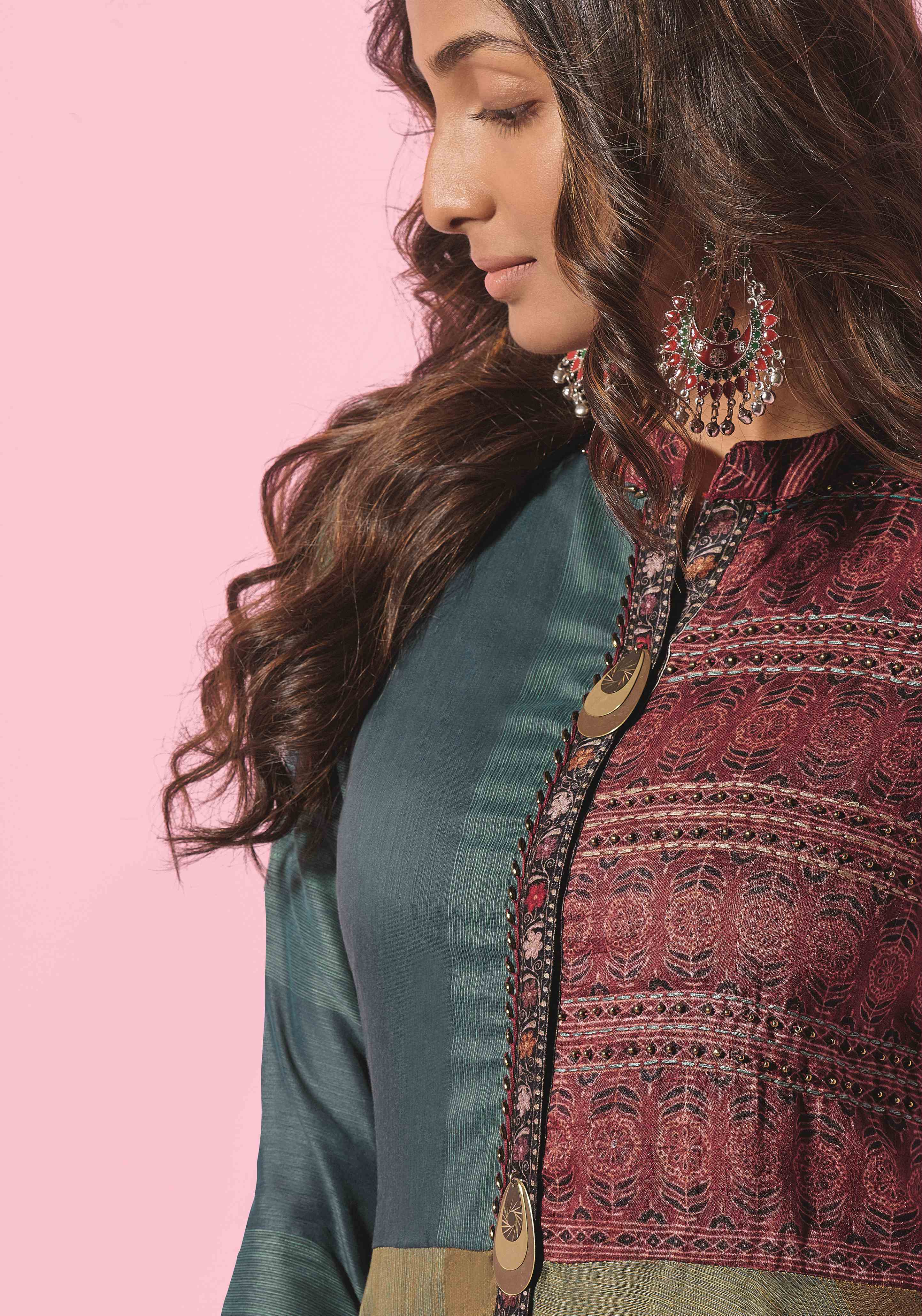 Women's  Multi Color Cotton Silk Embroidery Kurta Ad-2051 - Navyaa