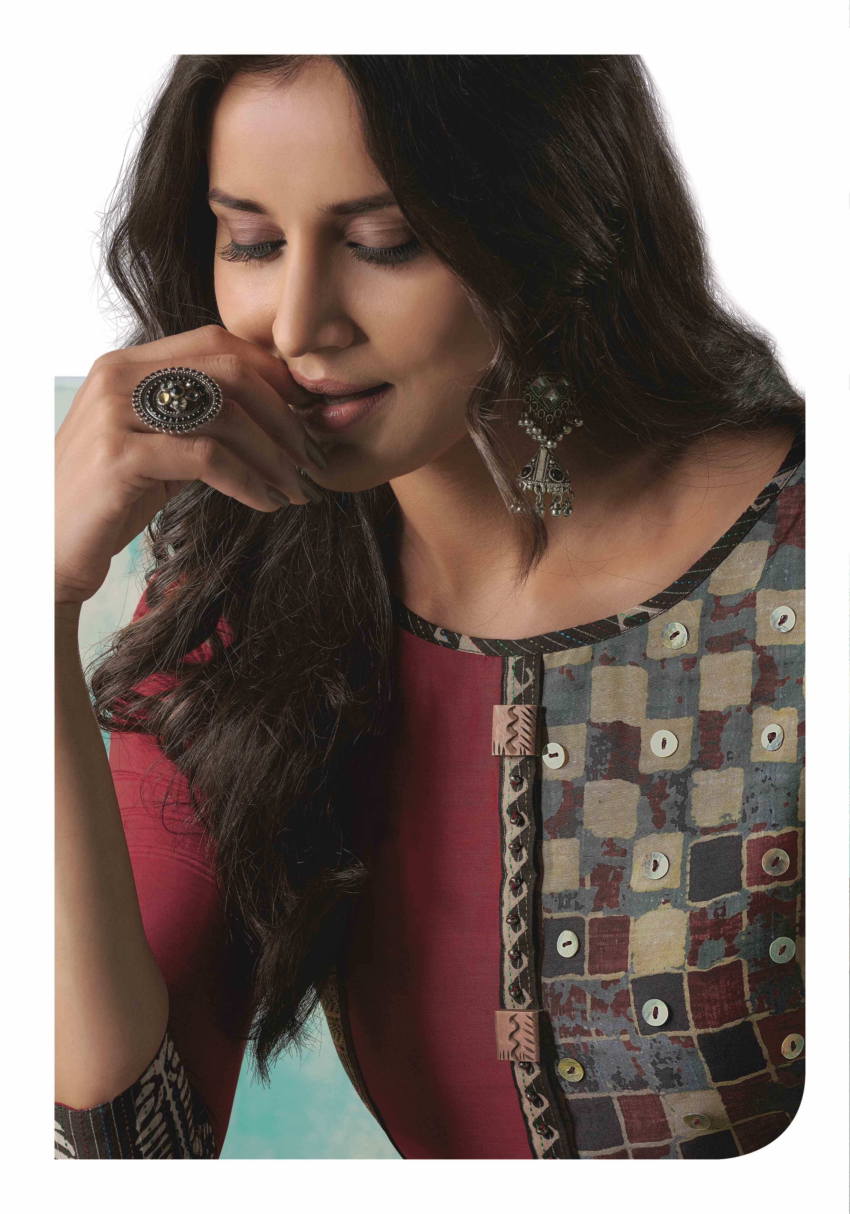 Women's Multi Ryon Silk Bollywood Exclusive Kurti - Ad-5030 - Navyaa
