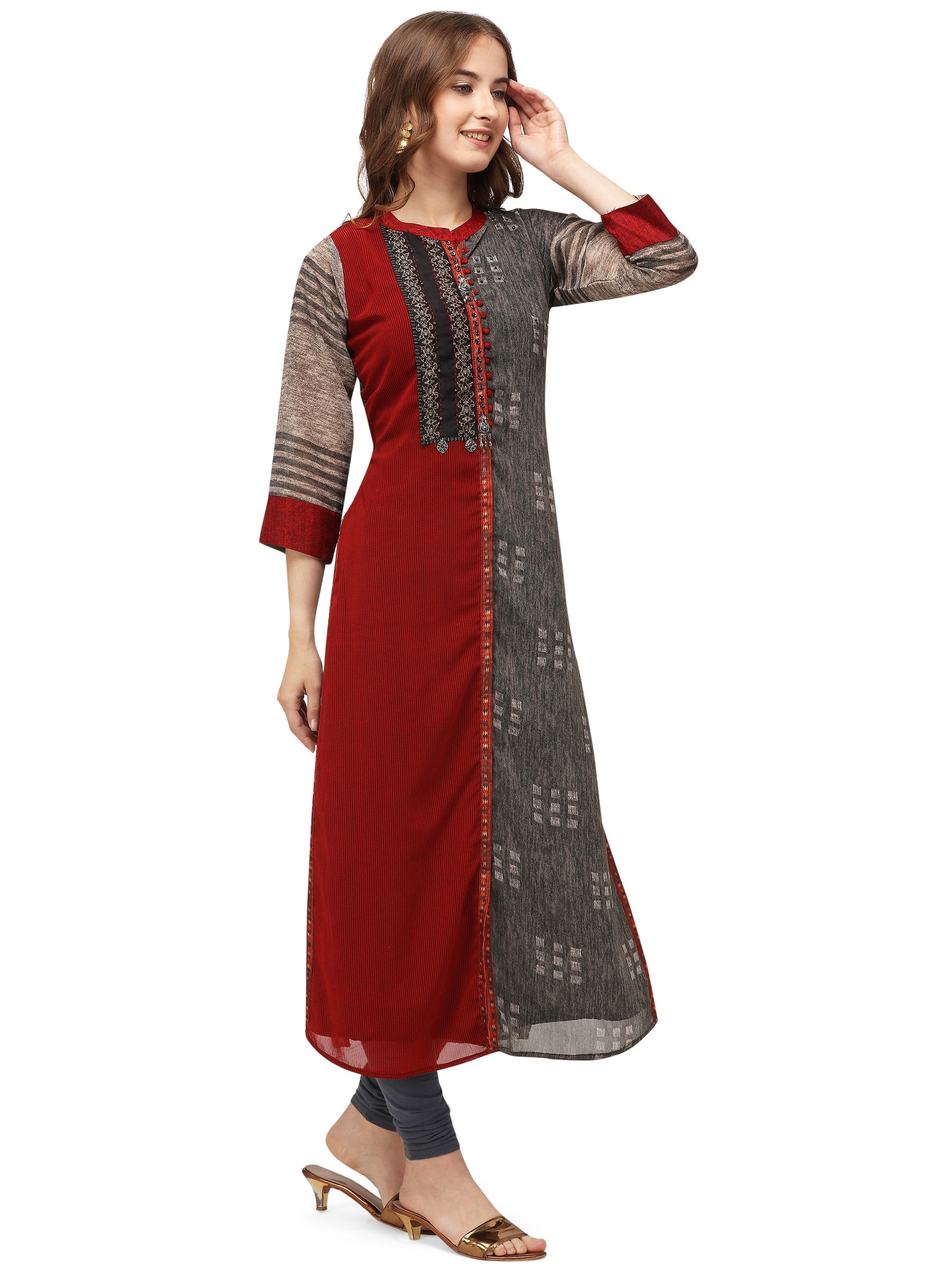 Women's Multi Blend Cotton Bollywood Exclusive Kurti - Ad-5032 - Navyaa