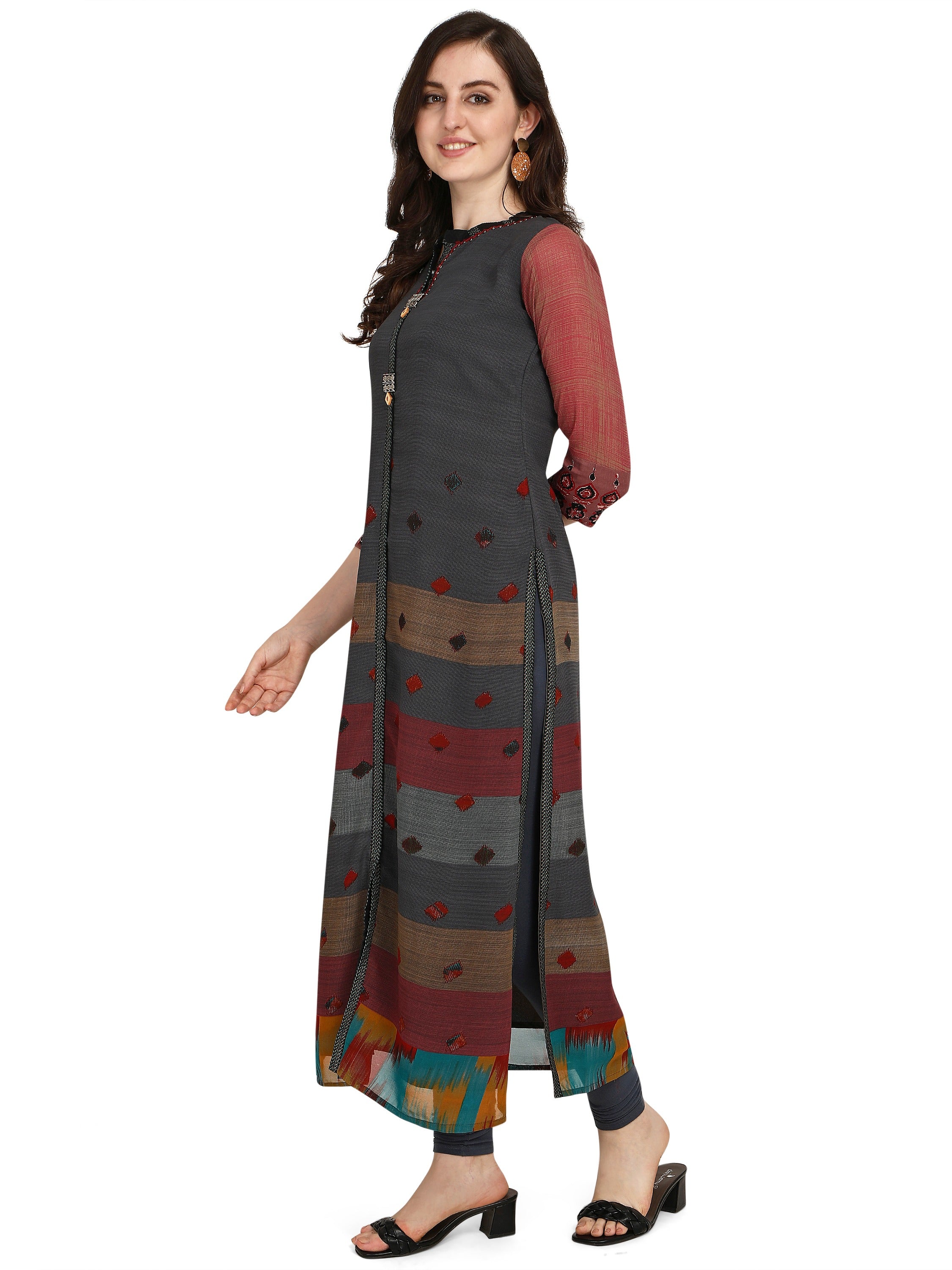 Women's Multi Cotton Silk Bollywood Exclusive Kurti - Ad-5033 - Navyaa