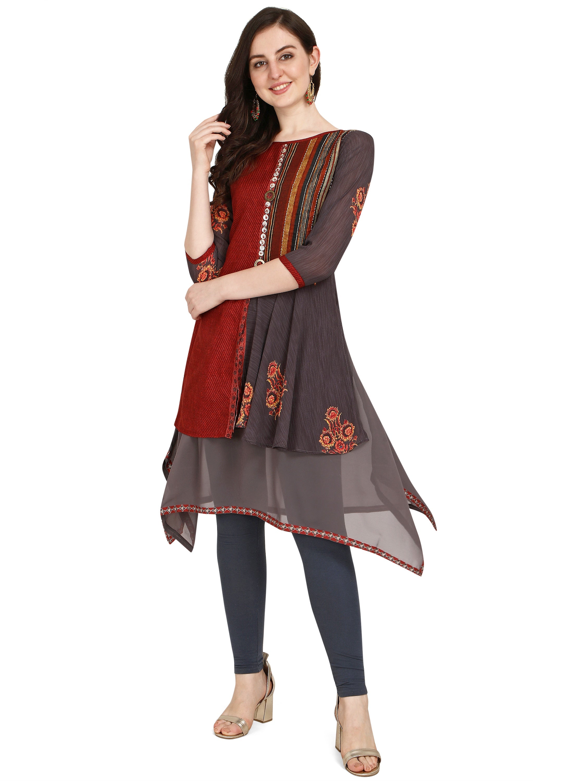 Women's Multi Blend Cotton Bollywood Exclusive Kurta  - Ad-9005 - Navyaa