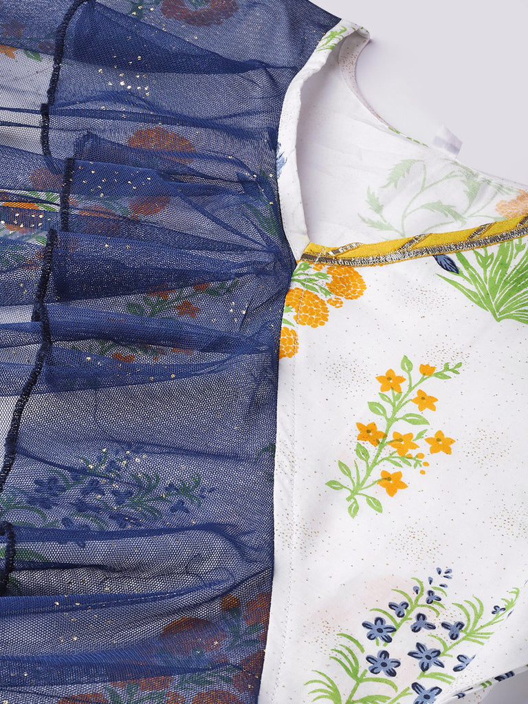 Women's Angrakha Style Printed Only Kurta