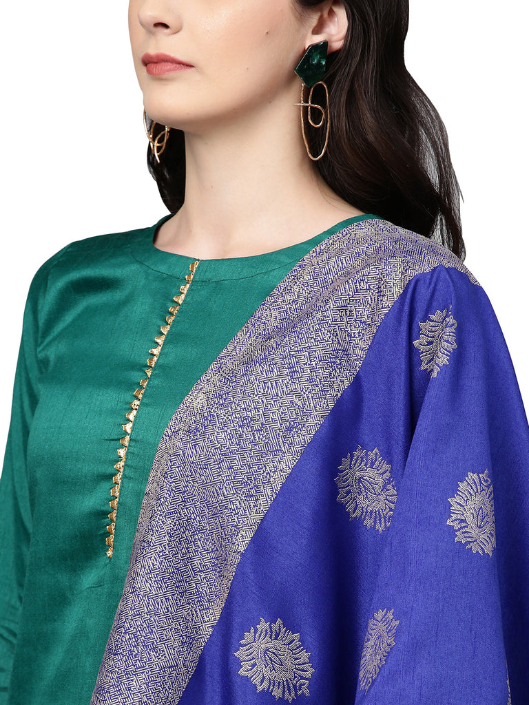 Women's Classy Faux Silk Combo With Designer Faux Silk Dupatta