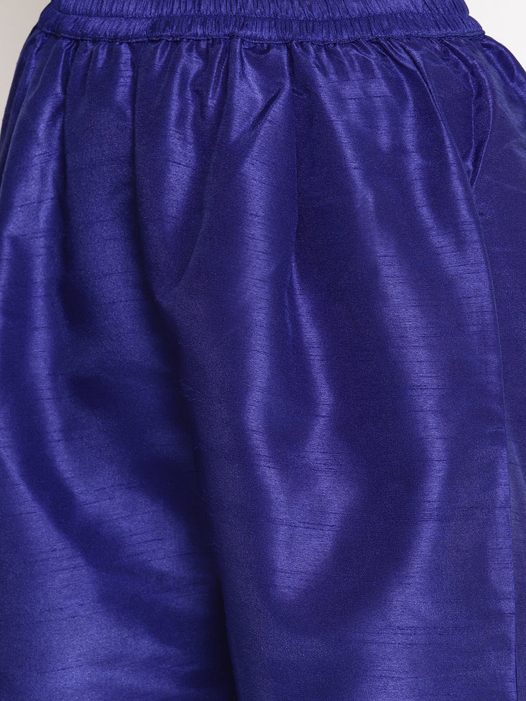Women's S Blue Muslin Kurta Set