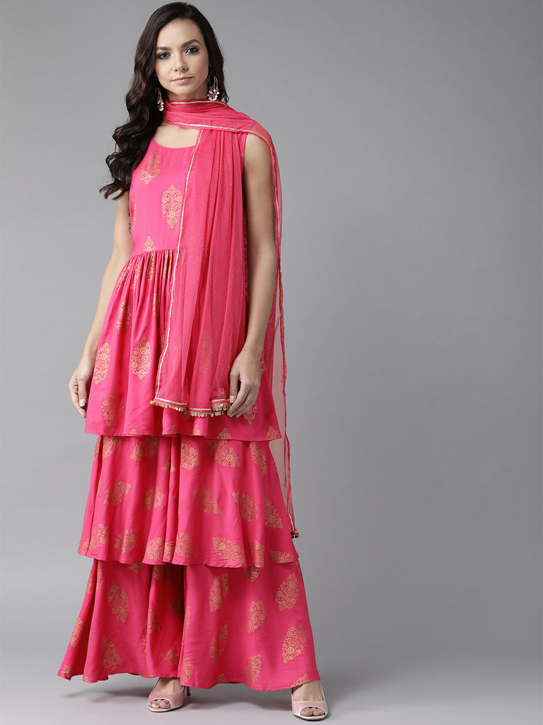 Women's S Pink Kurta Set