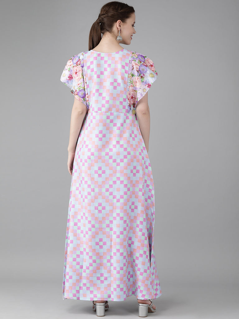 Women's Printed Long A- Line Only Kurta