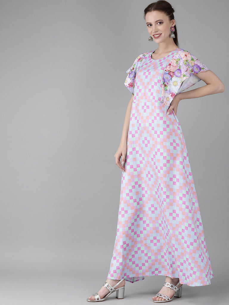 Women's Printed Long A- Line Only Kurta