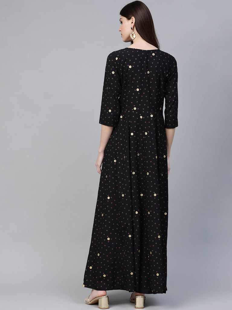 Women's Bandhani Print Anarkali Kurta With Palazzo