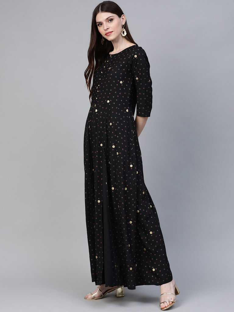 Women's Bandhani Print Anarkali Kurta With Palazzo