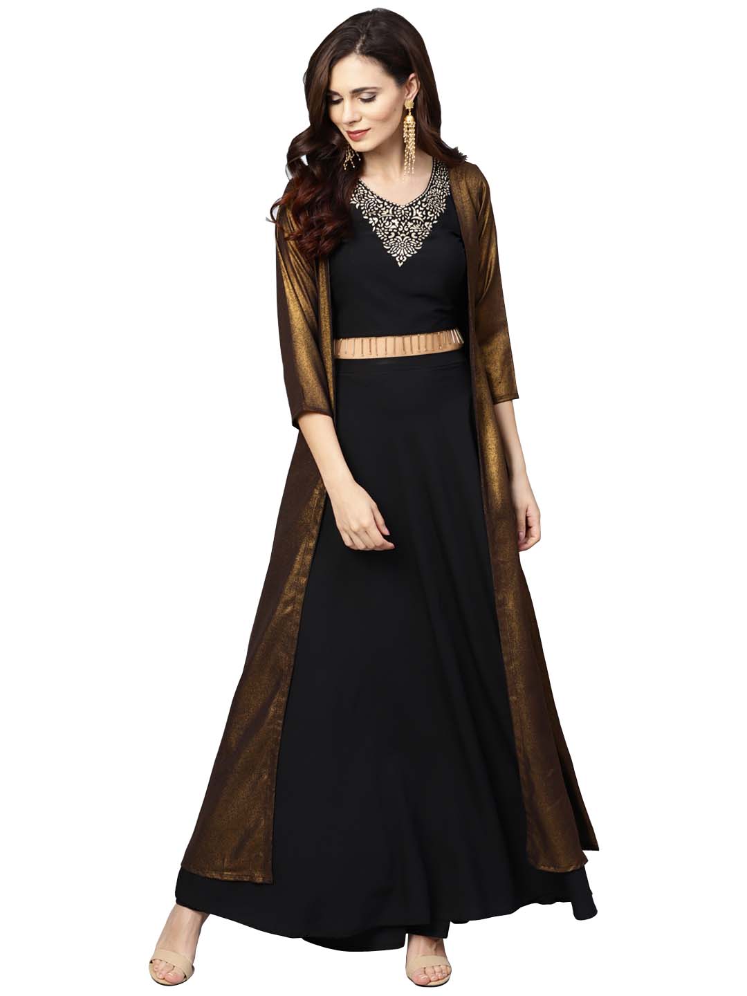 Solid Rayon Top Crepe Skirt, Black at Rs 664/piece in Jaipur | ID:  22144243662