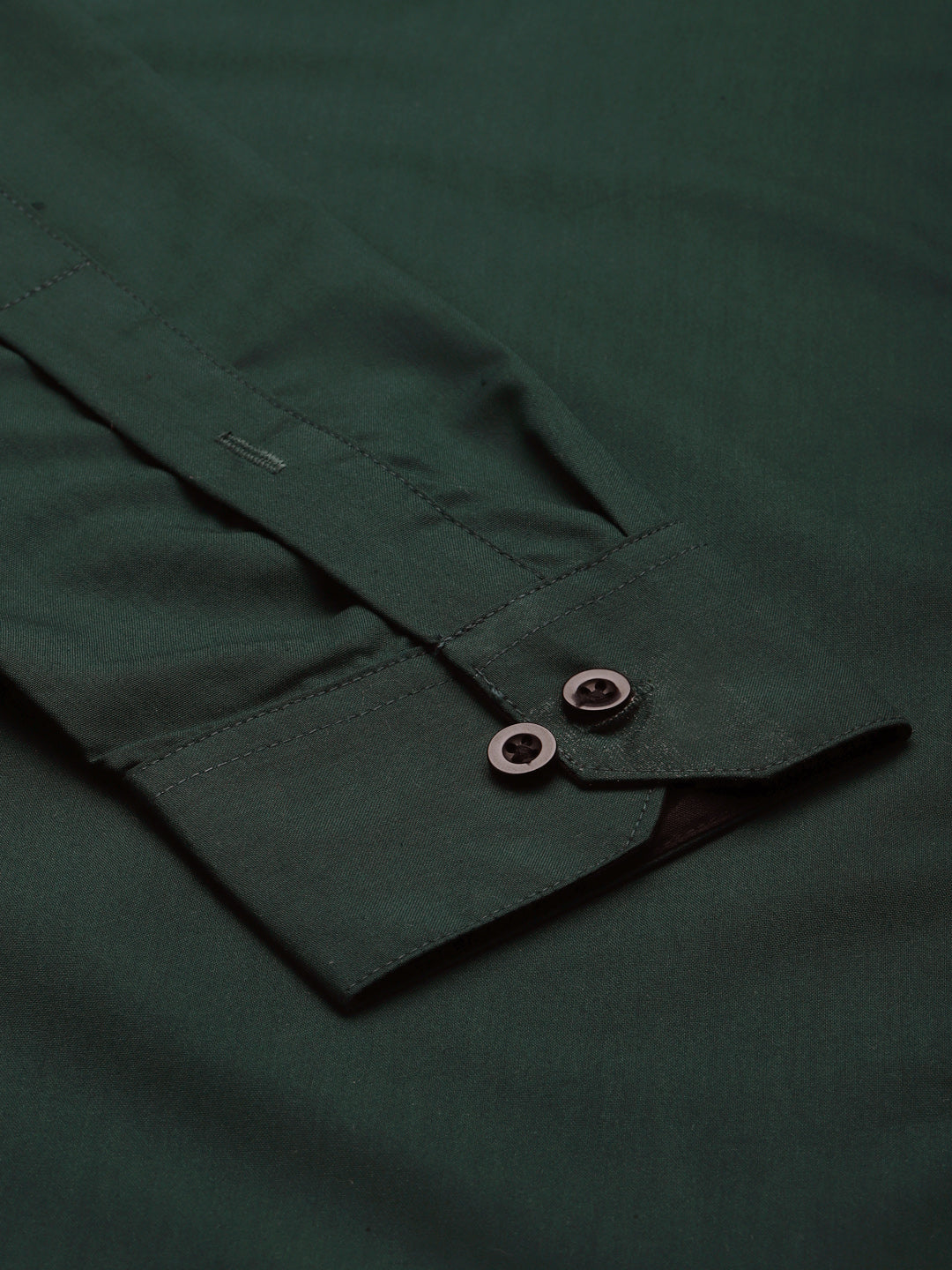 Men's Olive Green Formal Shirt with black detailing ( SF 411Olive ) - Jainish