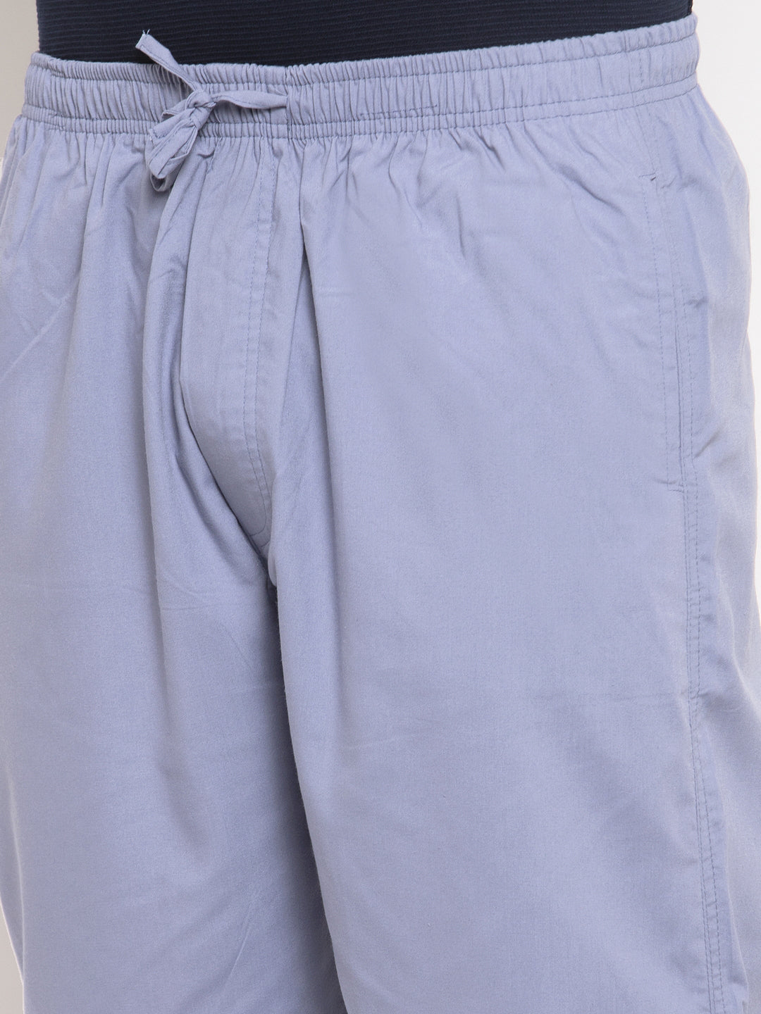 Men's Grey Solid Cotton Track Pants ( JOG 011Light-Grey ) - Jainish
