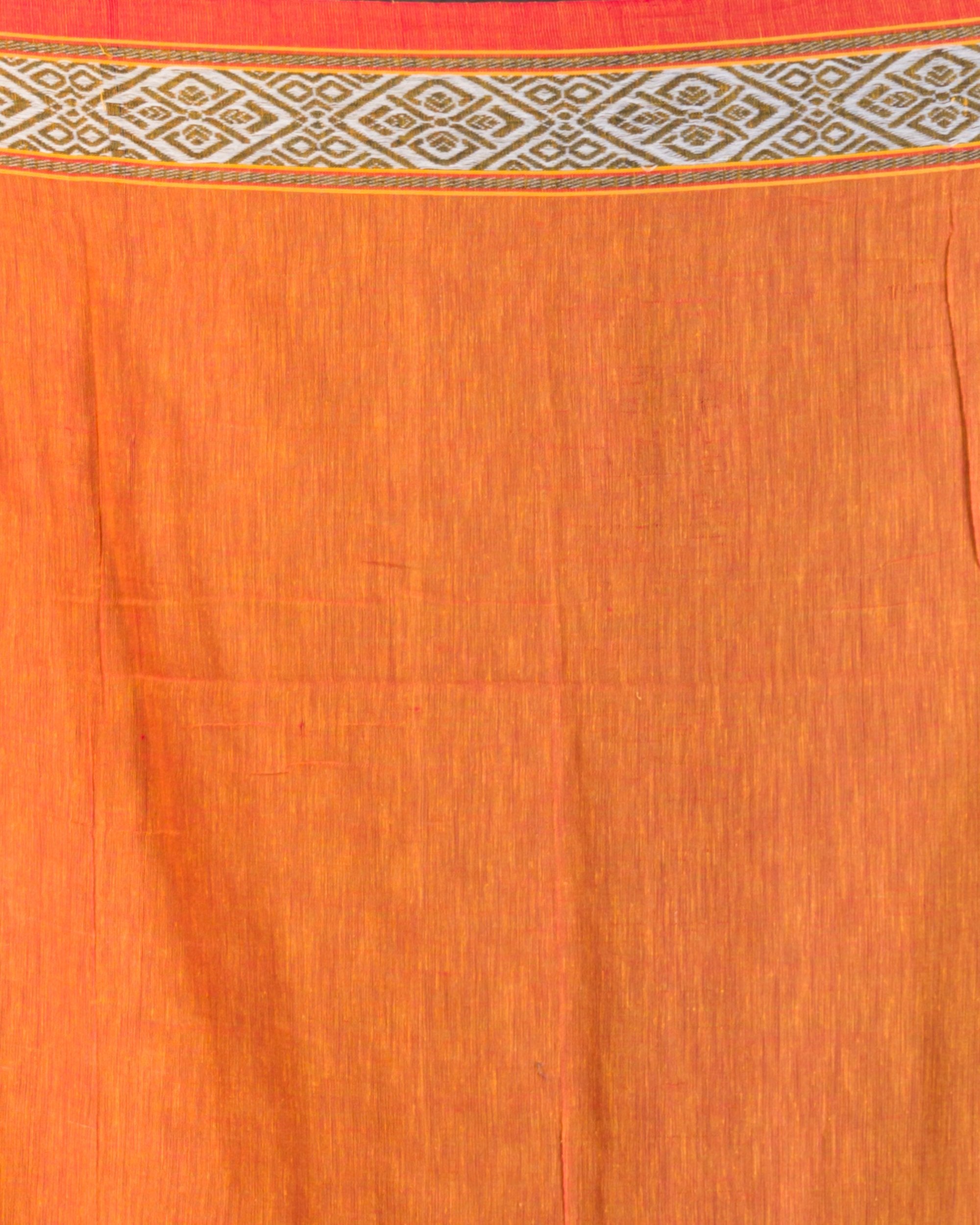 Women's Purple Handwoven cotton saree - Angoshobha