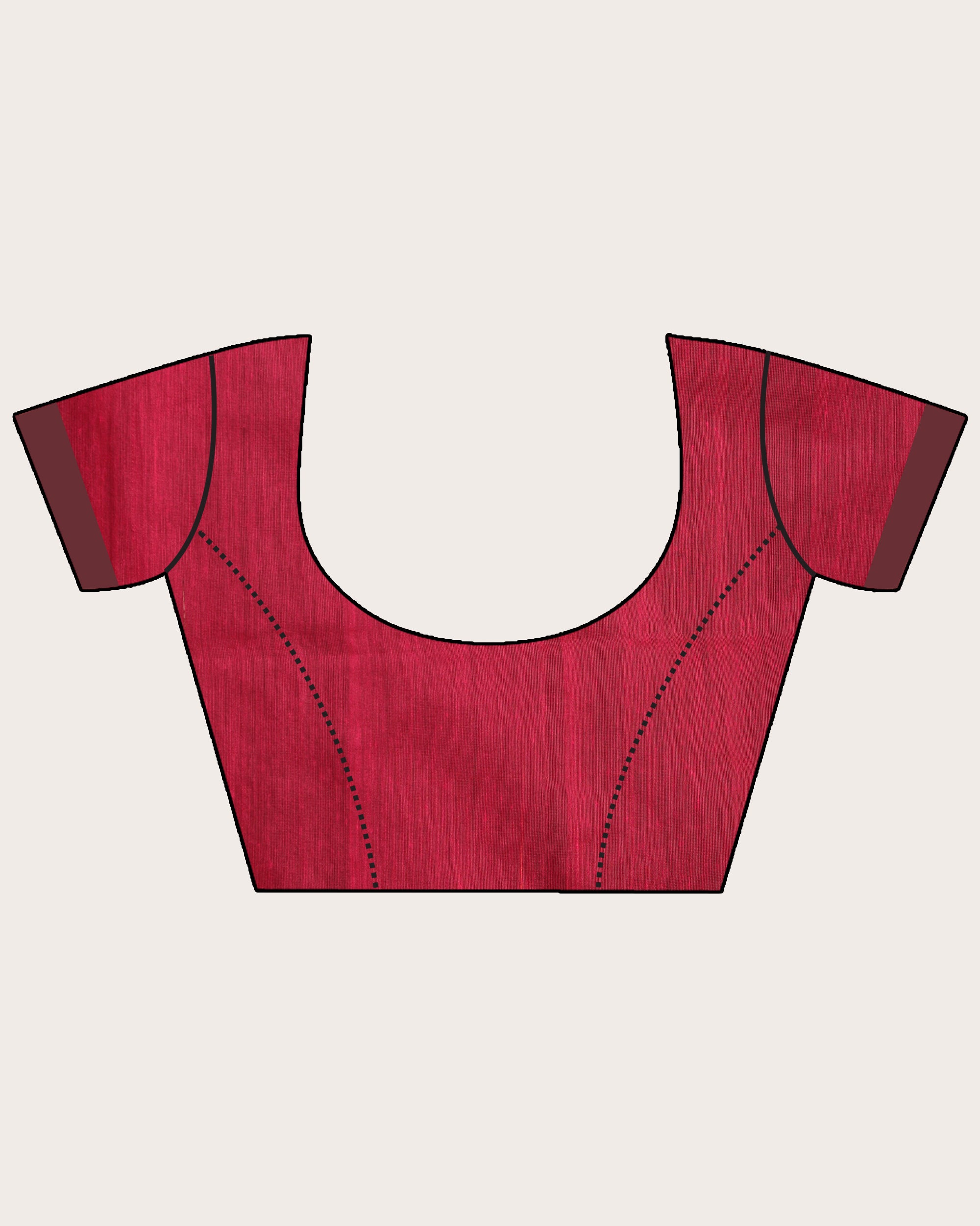 Women's Deep Pink Cotton Blend Handloom Tie Dye Jamdani Saree - Angoshobha