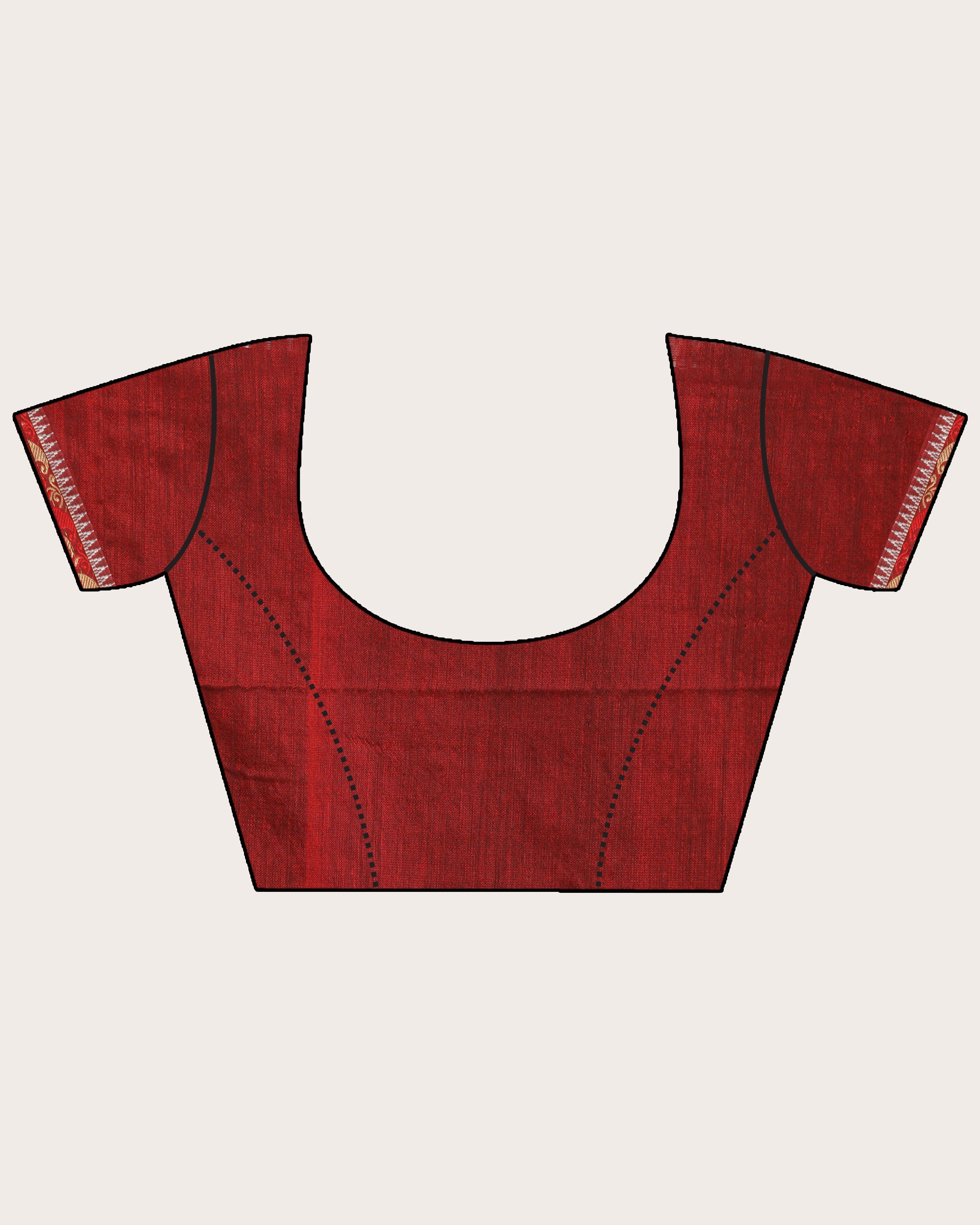 Women's Black Handloom Cotton Tangail Saree - Angoshobha