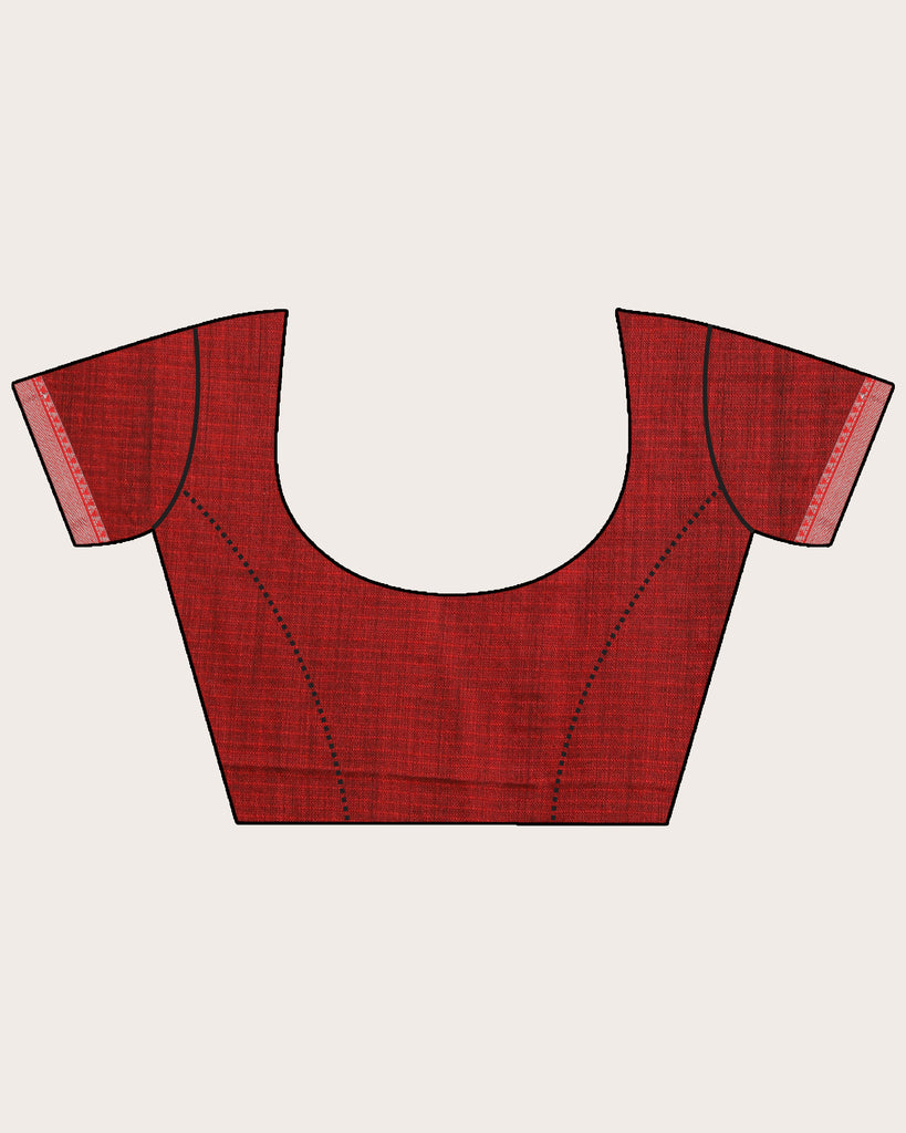 Women's Dark Green Handloom Cotton Tangail Saree