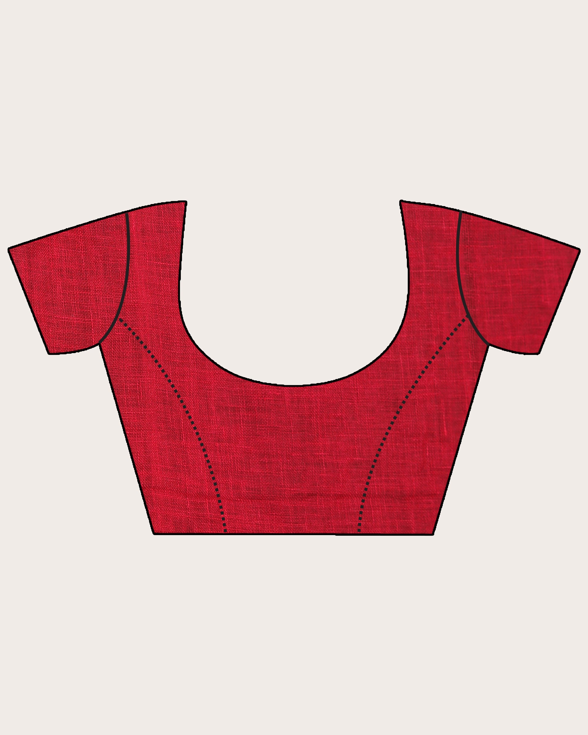 Women's Multicolour Handloom Linen Saree - Angoshobha
