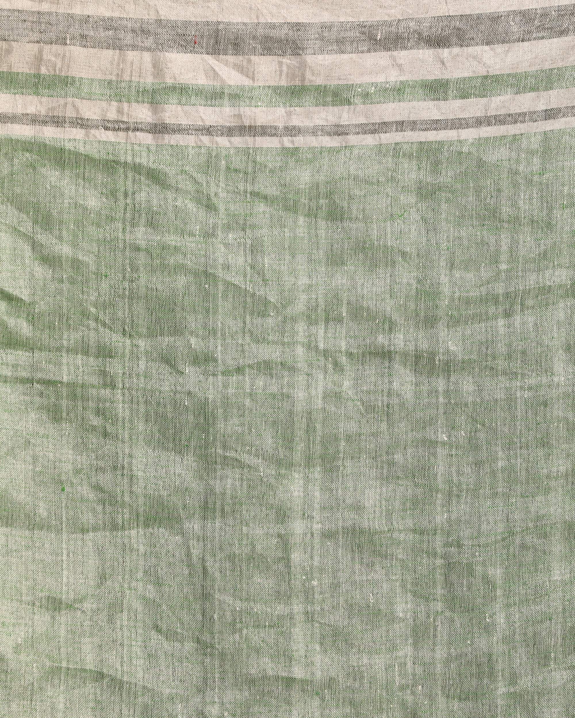 Women's Multicolour Traditional Handloom Linen Saree - Angoshobha