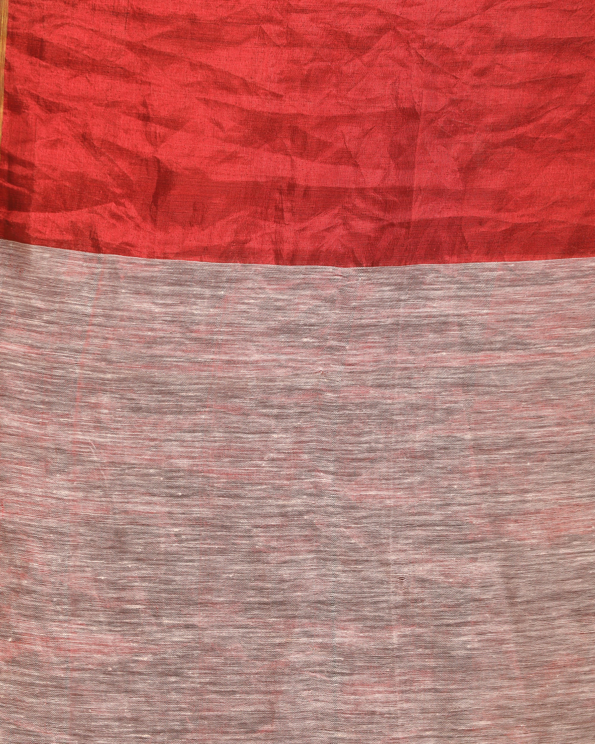 Women's Design Zari Border Lemon Handloom Traditional Linen Saree - Angoshobha