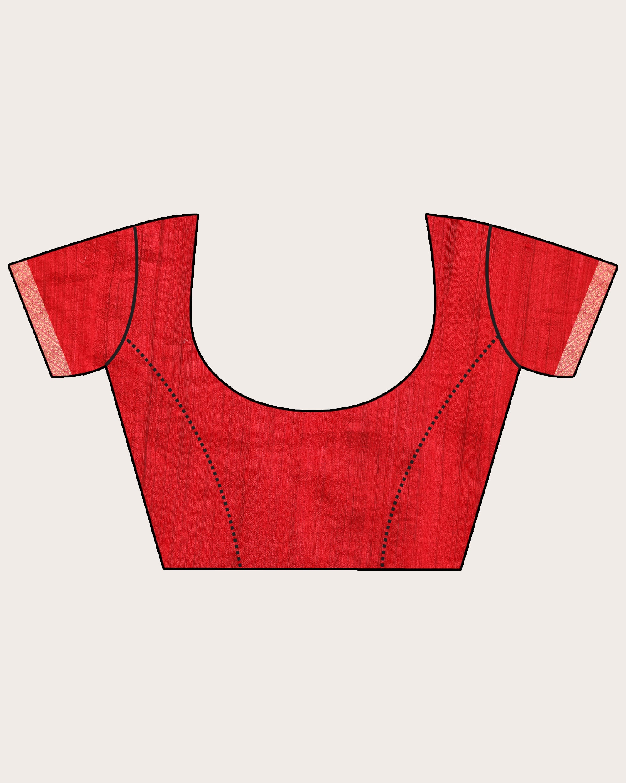 Women's Red Handloom Traditional Tangail Matka Silk Saree - Angoshobha