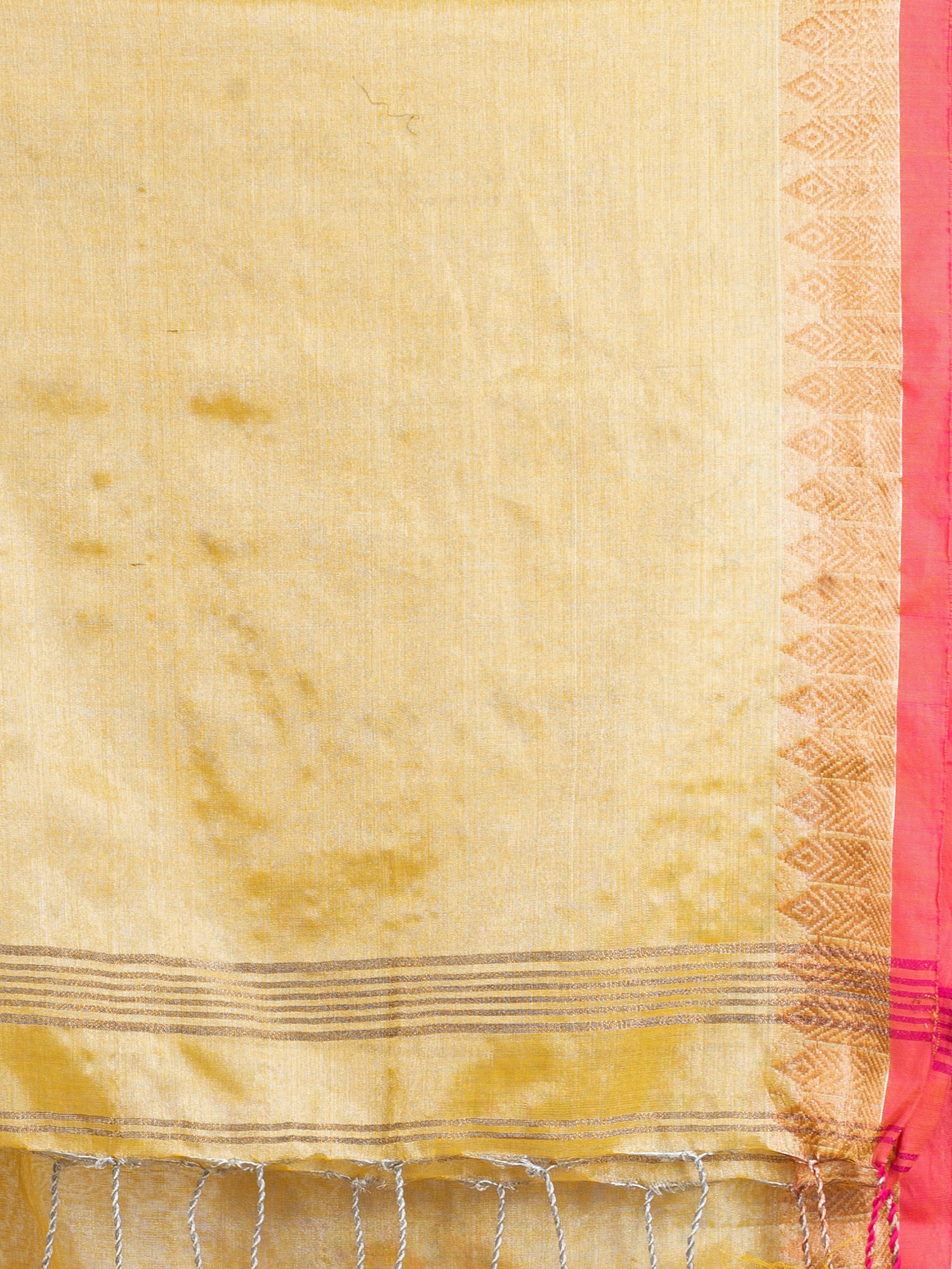 Women's Chiku Colour Zari Cotton Tissue Jacquard Border handloom handloom Saree - Angoshobha