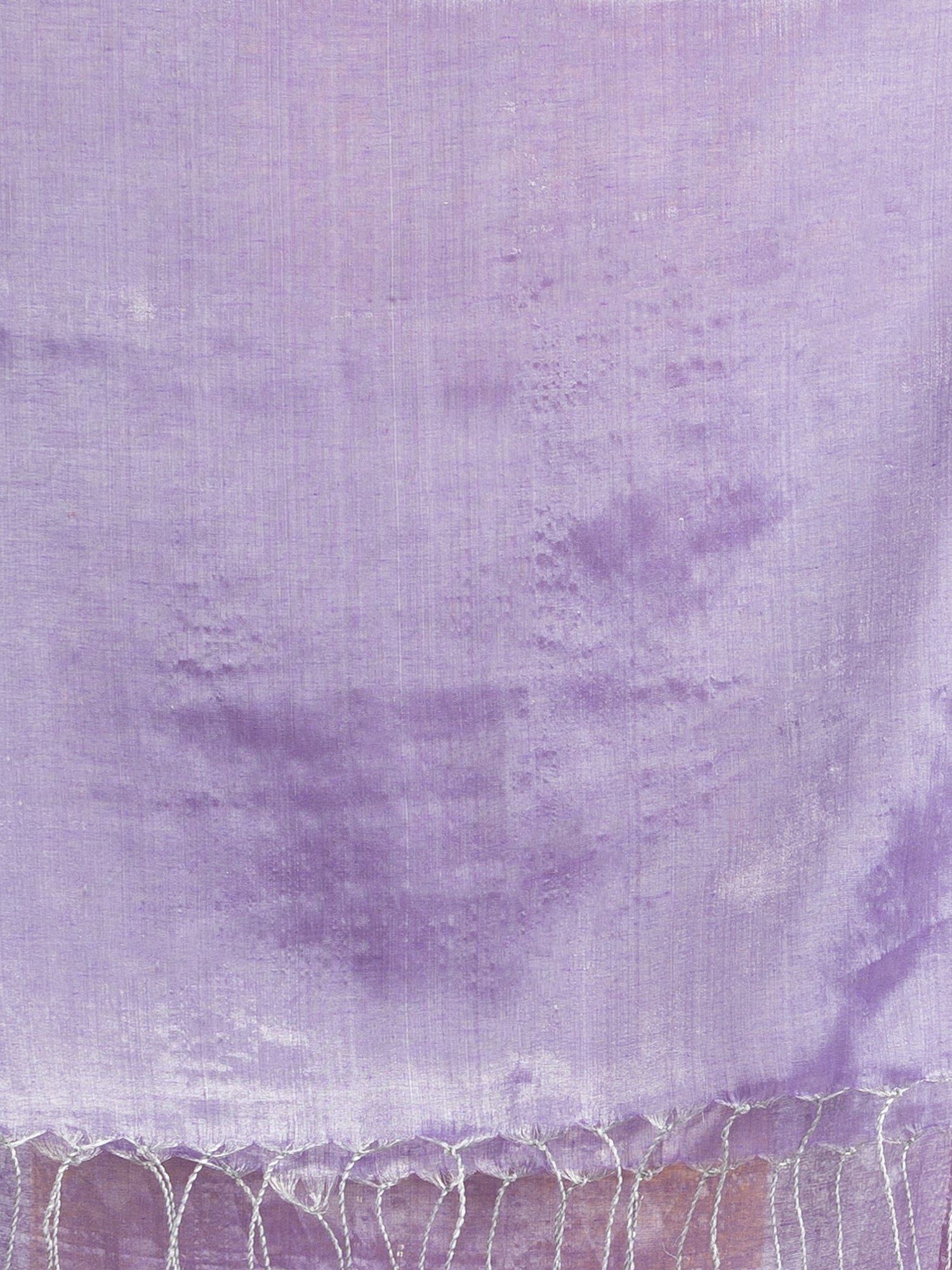 Women's Violet tissue cotton solit haif inchi border saree - Angoshobha