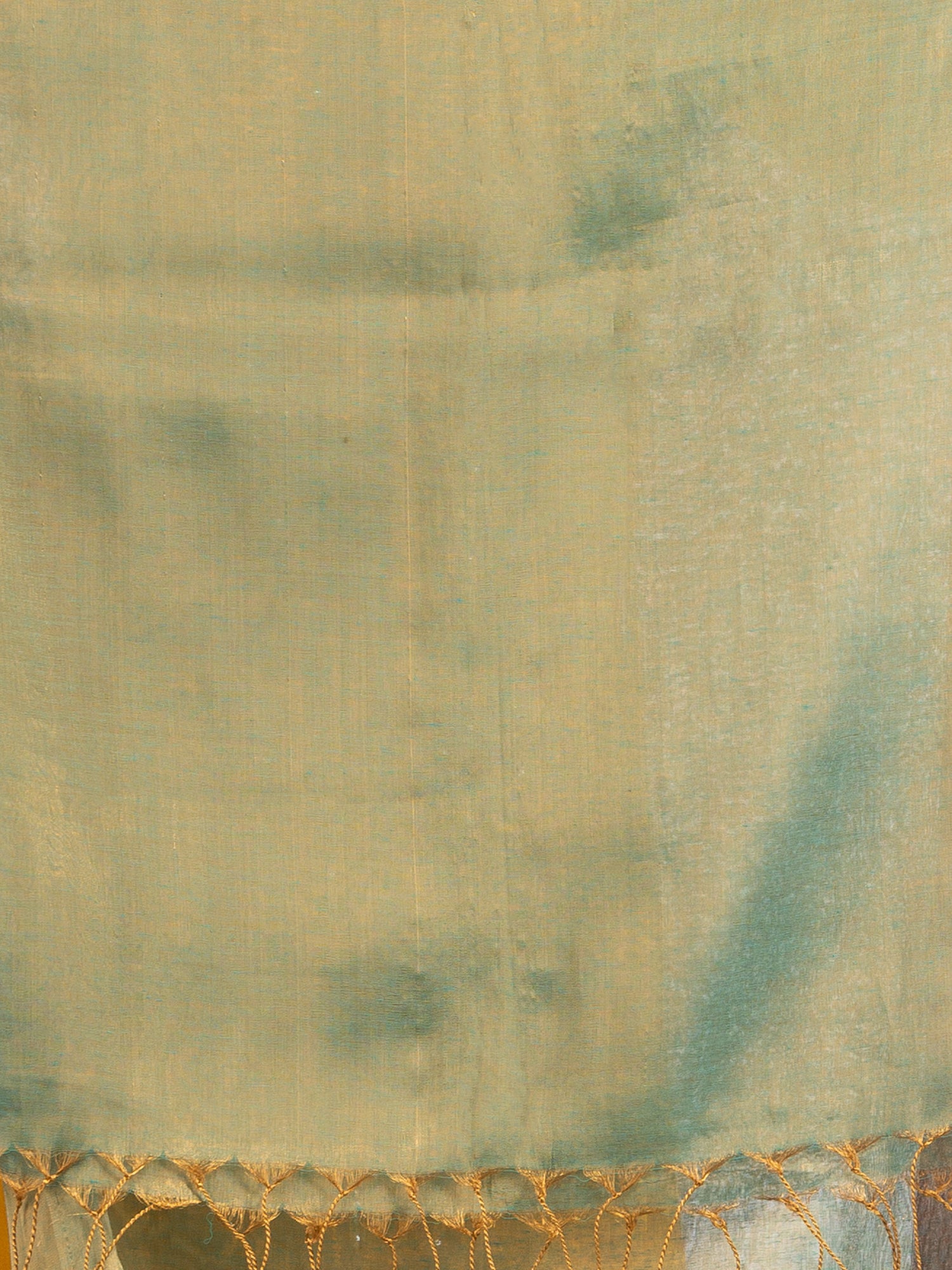 Women's Lce blue tissue cotton solit hafe inchi border saree - Angoshobha