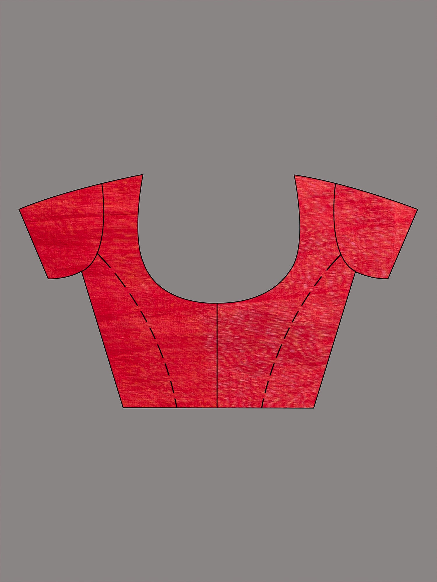 Women's Red all body type check with red pallu handwoven tissue linen saree - Angoshobha