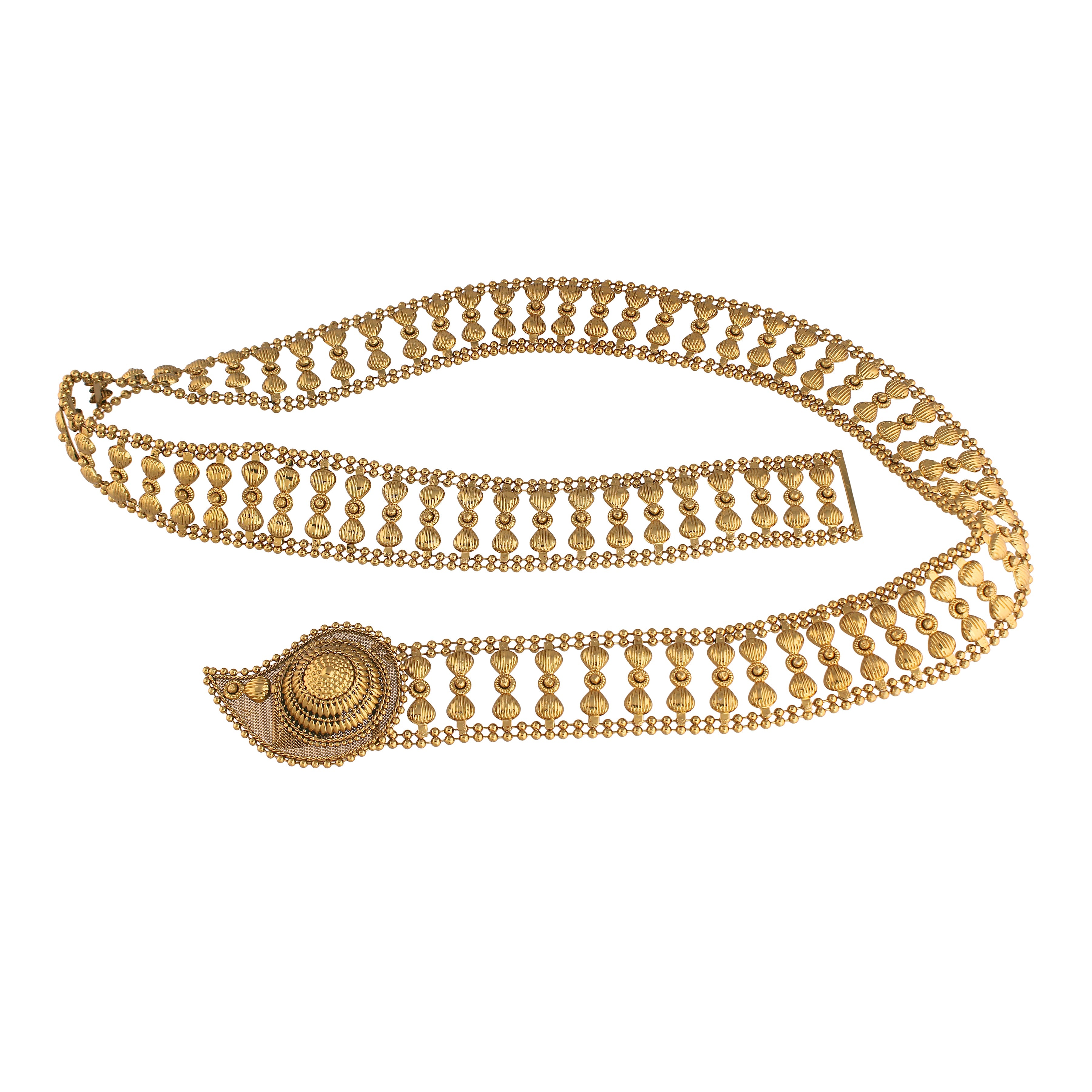 Women's 18k Gold Plated Ethnic Kundan Studded Kamarband - I Jewels