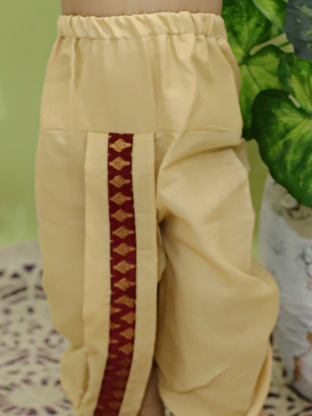 Boy's Maroon Silk Sherwani Sets - Bownbee