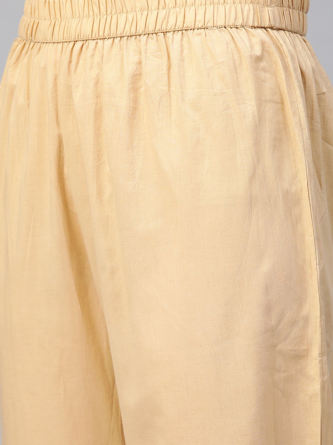 Women's Nayo Pink & Gold Straight Ethnic Motifs Printed Kurta And Trousers Set - Nayo Clothing