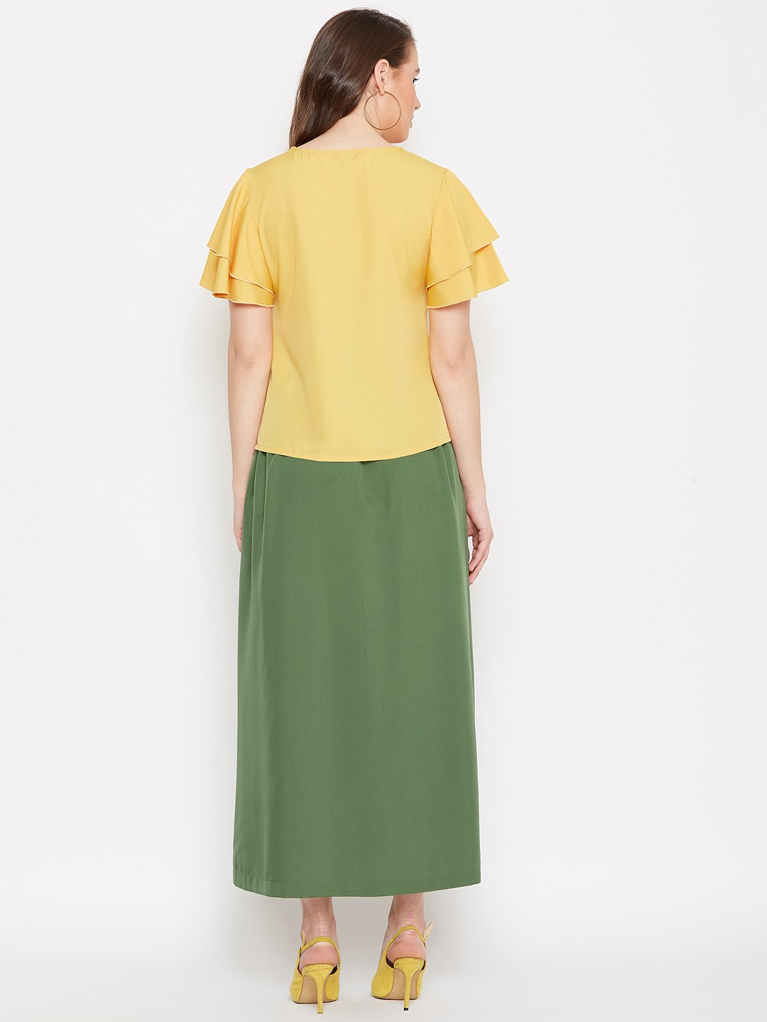 Women's Top & Skirt Set  - BitterLime